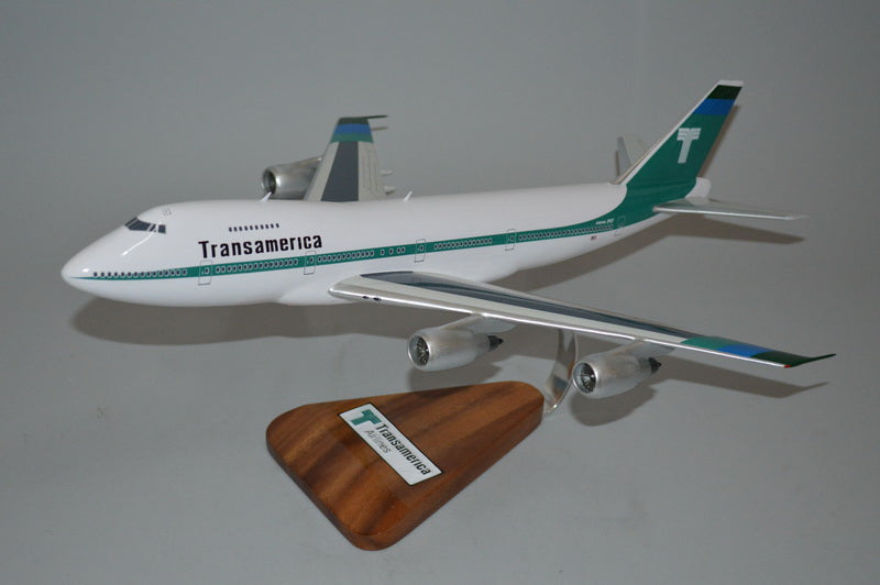 Boeing 747 / Transamerica Airplane Model