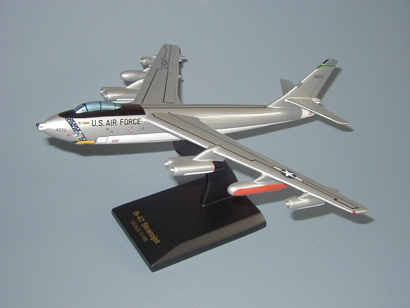 B-47 Stratojet mahogany wood model airplane