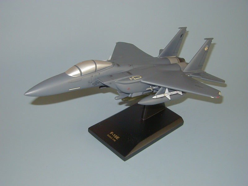 F-15E Strike Eagle mahogany wood airplane model