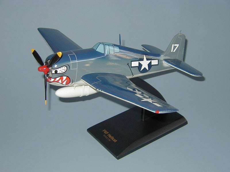 F6F Hellcat mahogany airplane model