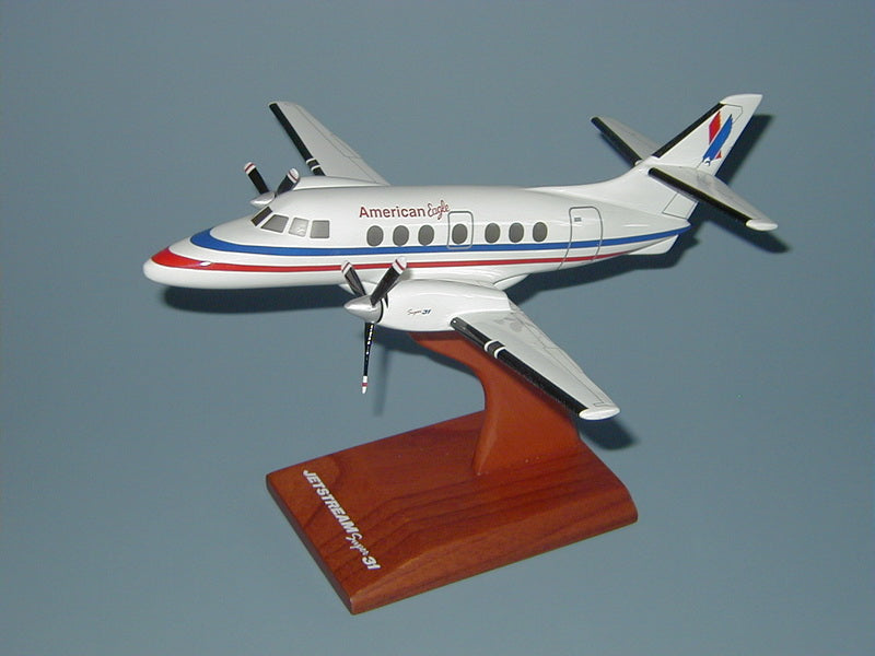 American Eagle mahogany wood airplane model