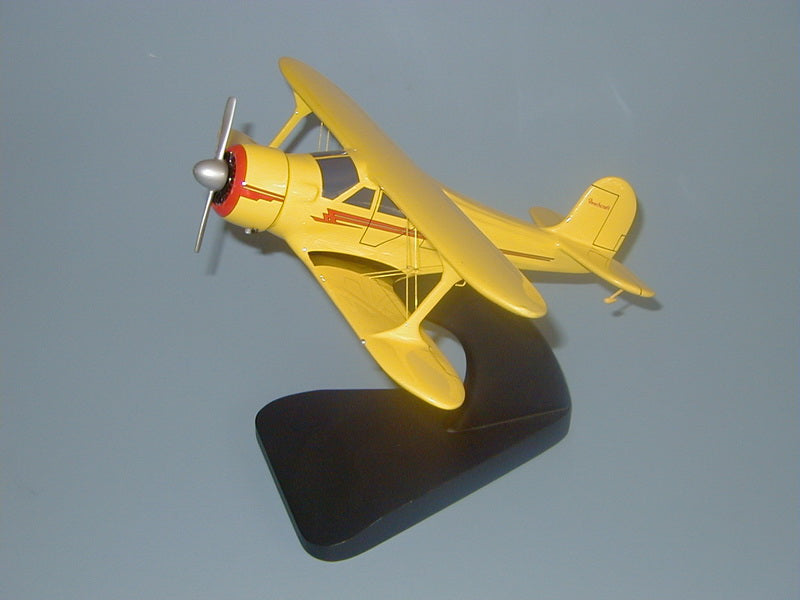 G17 Staggerwing Beechcraft model mahogany airplane model