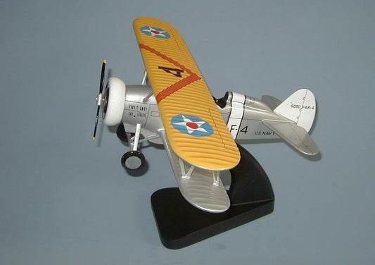 Boeing F4B mahogany wood airplane model