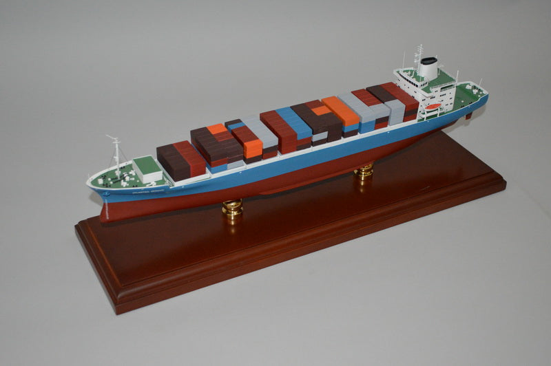 Genova Container Cargo Ship Airplane Model