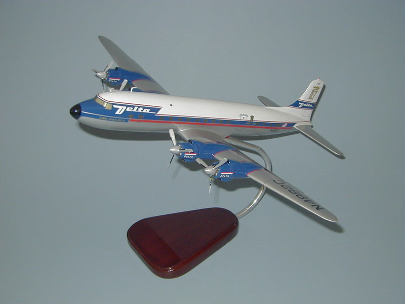 Douglas DC-7 Delta Airlines Airplane Model