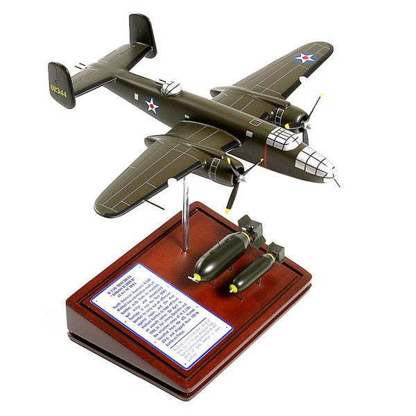 B-25 Mitchell model with weapons Airplane Model