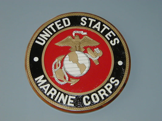 United States Marine Corps Plaque Airplane Model