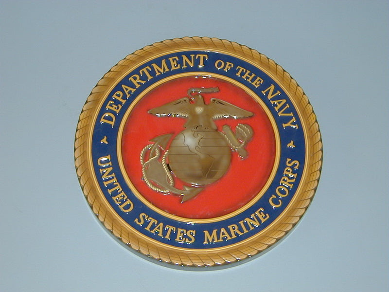 USMC Seal Plaque Airplane Model