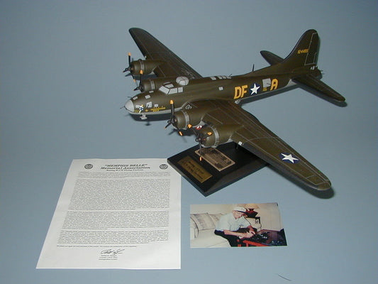 B-17 Memphis Belle (signed by pilot) Airplane Model