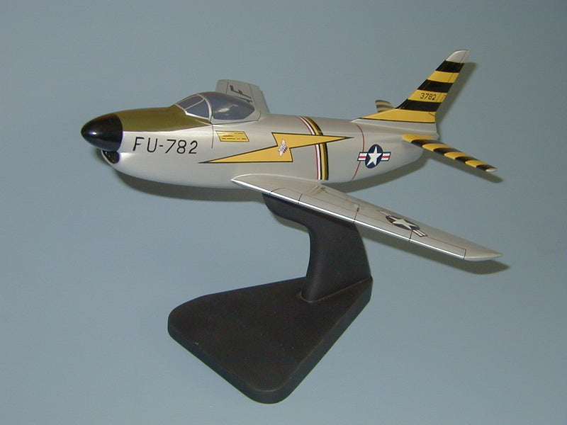 F-86 Sabre airplane model mahogany
