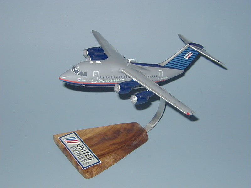 BAe-146 / United Express (blue) Airplane Model