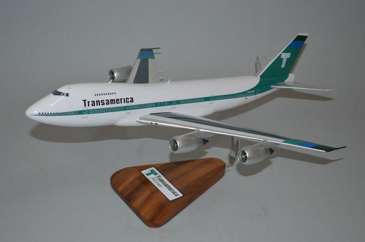 Boeing 747 / Transamerica Airplane Model