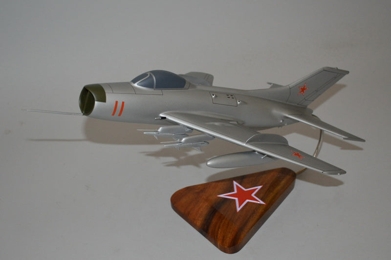 Mig-19 Farmer mahogany wood airplane model