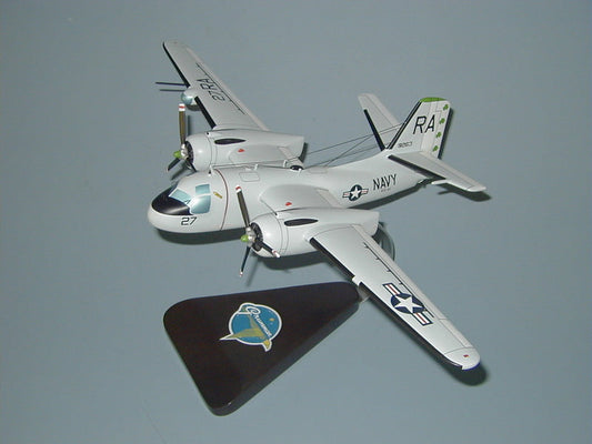 Grumman S-2 Tracker mahogany wood model airplane