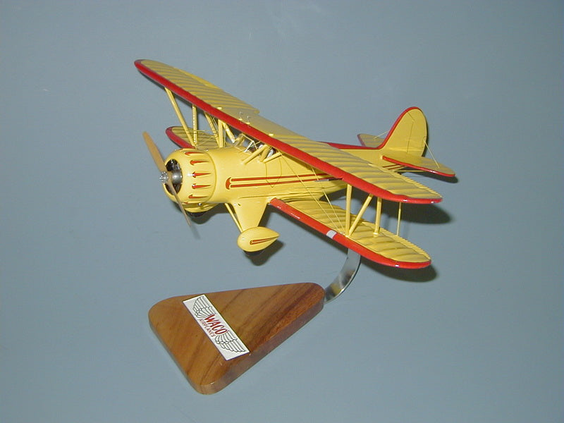 Waco YMF-5 (yellow) Airplane Model