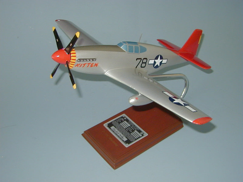 P-51C Kitten (signed by Tuskegee ace) Airplane Model