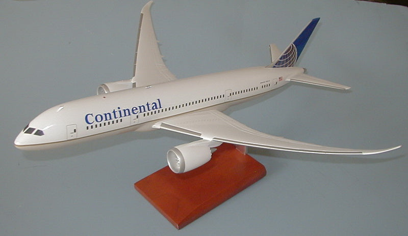 Continental Airlines 787 model airplane