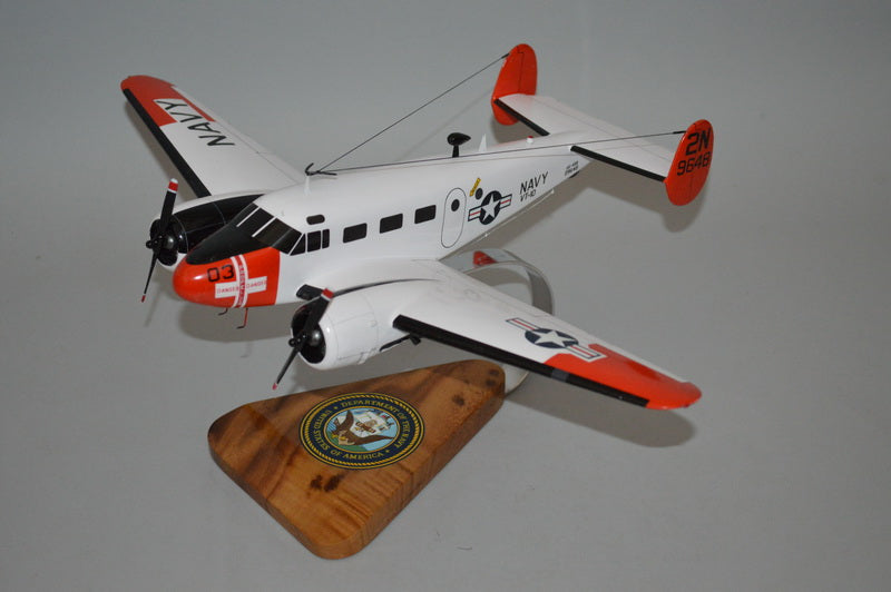 C-45 Expeditor mahogany wood airplane model