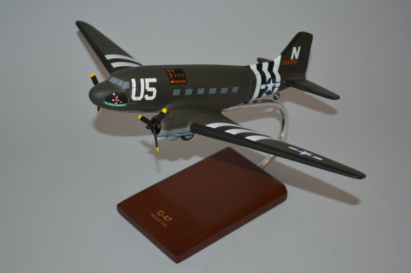 Douglas C-47 Gooney Bird mahogany wood airplane model