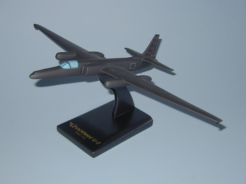 Lockheed U-2 spyplane mahogany airplane model