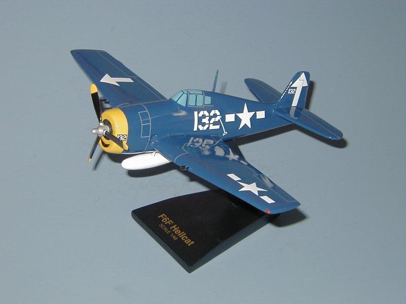 F6F Hellcat mahogany wood airplane model