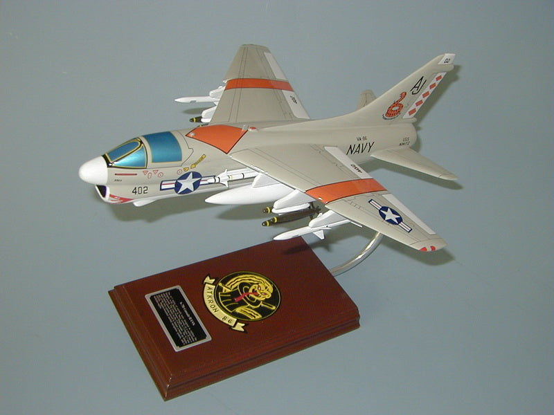 US Navy A-7 Corsair airplane model