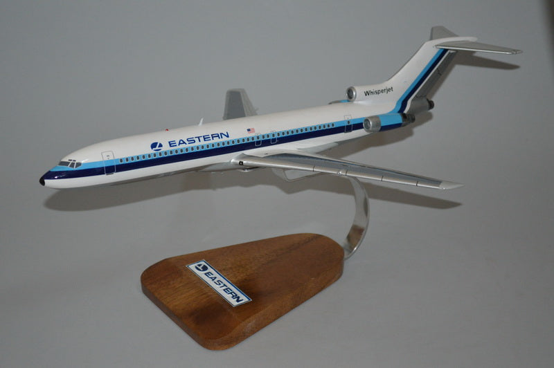 Eastern Airliens 727 model airplane made from mahogany wood