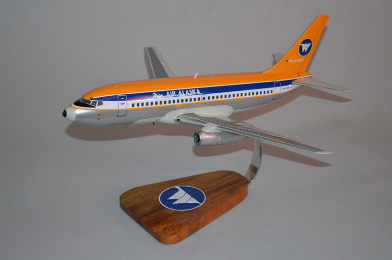 Wien Air Alaska mahogany wood model plane