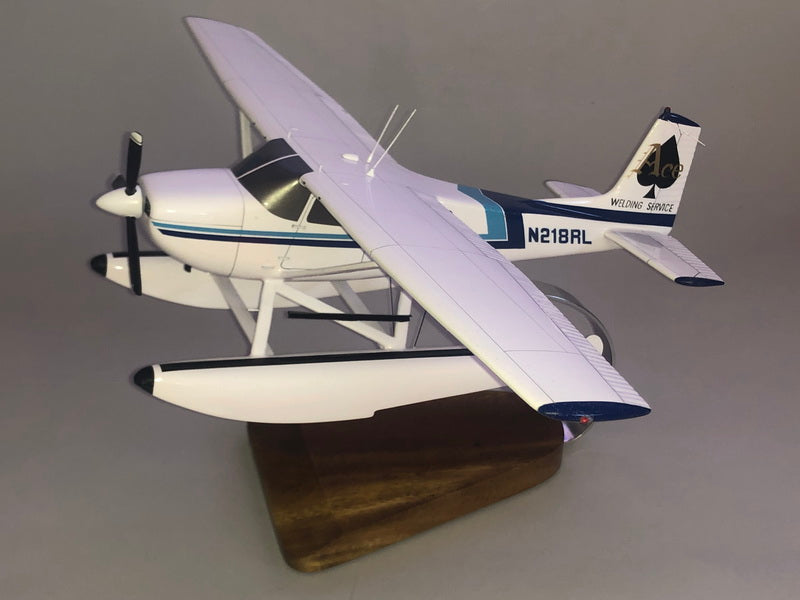 Cessna 180 Float Plane model Airplane Model