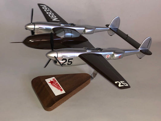 P-38 Lightning Reno Race Plane Airplane Model