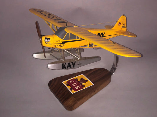 J-3 Cub floatplane Airplane Model