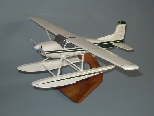 Cessna 180 Floatplane Airplane Model