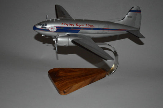 C-46 Commando Flying Tiger Line airplane model