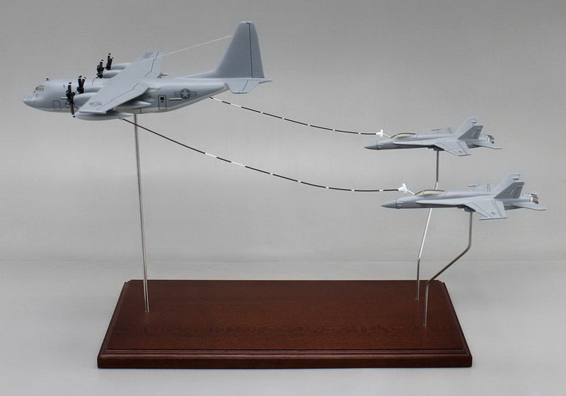 KC-130 Hercules refueling F-18 Hornets model