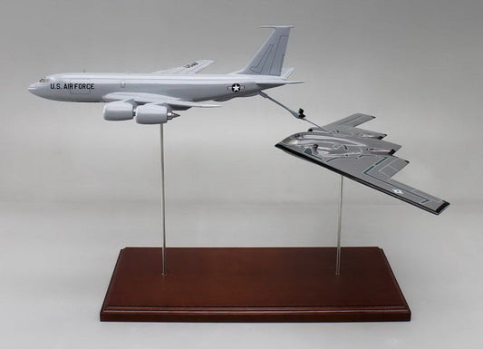 KC-135 with B-2 Airplane Model