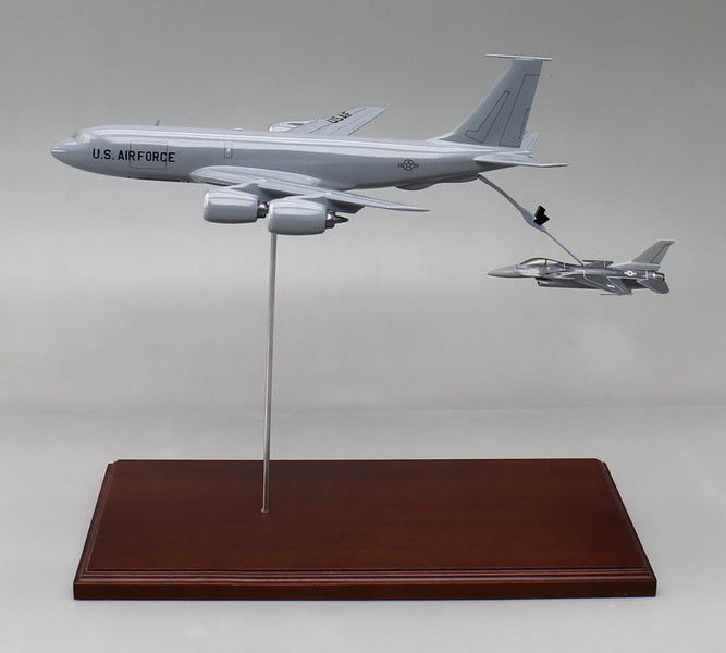 KC-135 with F-16 Airplane Model