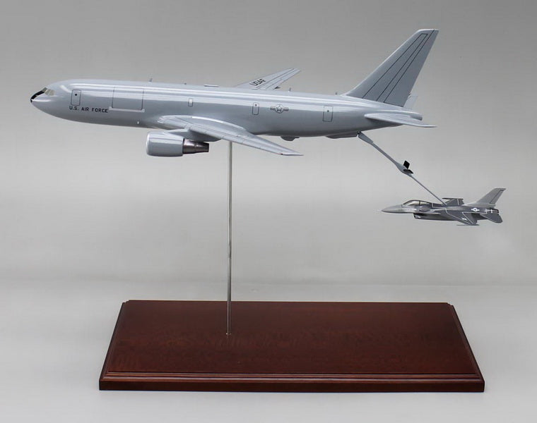 KC-46 with F-16 refueling model display