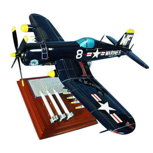 F4U Corsair USMC model with weapons Airplane Model