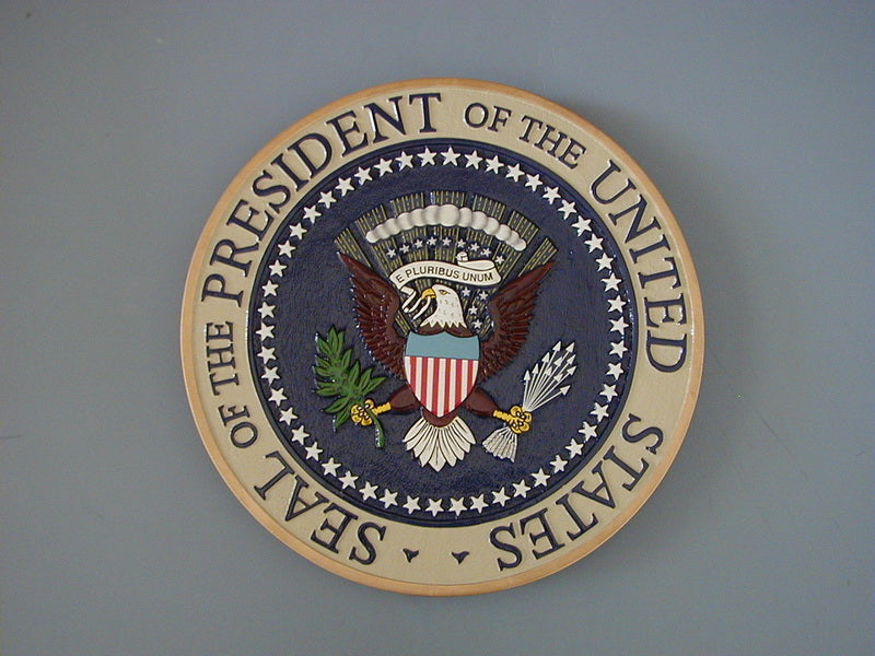 United States President Seal Airplane Model