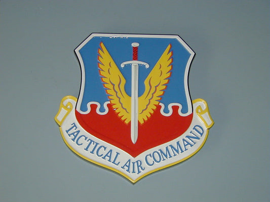 Tactical Air Command Seal Plaque Airplane Model