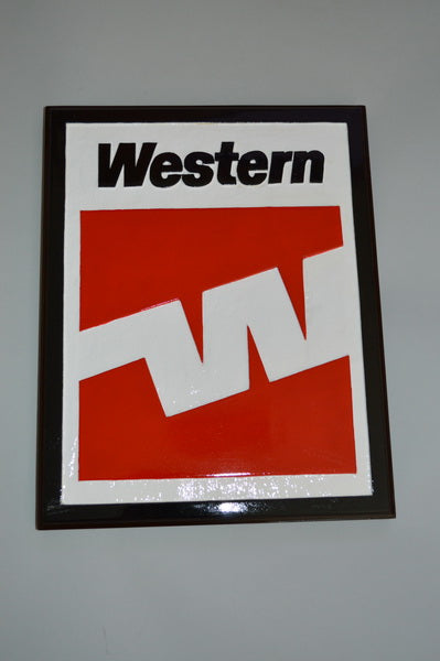 Western Airlines Plaque Airplane Model