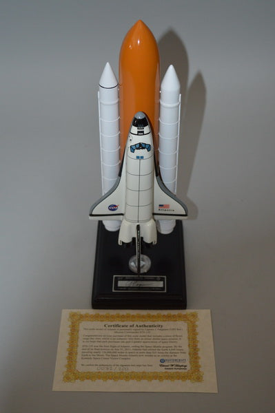 NASA Space Shuttle / Signed with actual piece of cargo bay Airplane Model