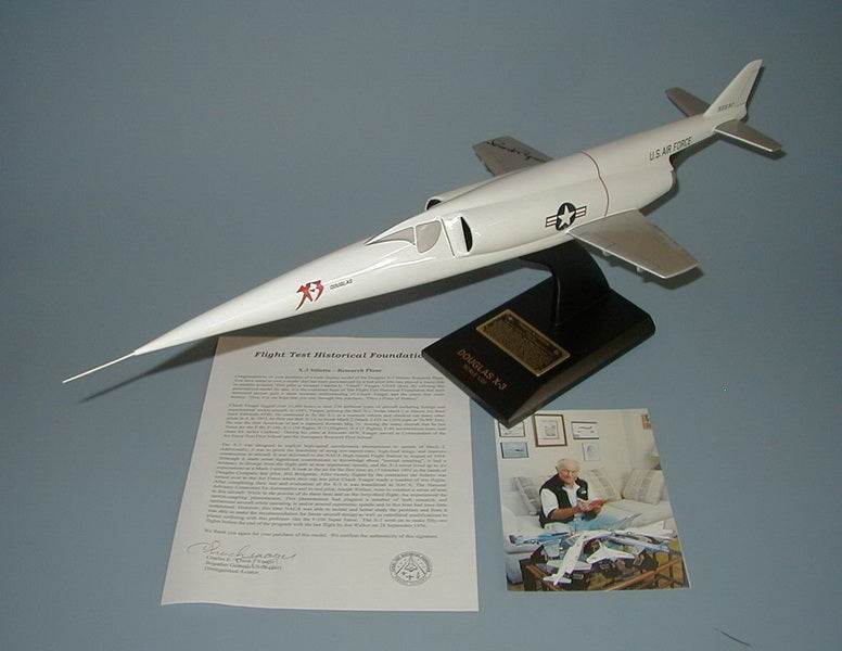 Douglas X-3 Stiletto (signed) Airplane Model